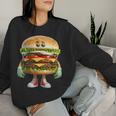 Hamburger Divertente Per Uomini Donne Bambini Cheeseburger Fast Food Women Sweatshirt Regalos para ella