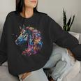 Horse Forillage Children & Horse Lovers Sweatshirt Frauen Geschenke für Sie