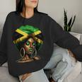 Jamaican Black Woman Melanin Jamaican Girls Afro Women Sweatshirt Gifts for Her