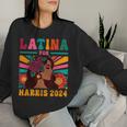 Kamala Harris 2024 Madam President Latina For Harris Women Sweatshirt Gifts for Her