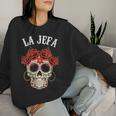 La Jefa Sugar Skullêtements Mexicain Dia De Los Muertos Dead Sweat-shirt pour femme Cadeaux pour elle