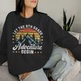 Let The 8Th Grade Adventure Begin Back To School Teachers Women Sweatshirt Gifts for Her