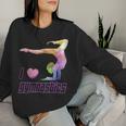 I Love Gymnastics Gymnast Girl Lover Sweatshirt Frauen Geschenke für Sie