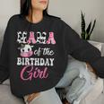 Mama Of The Birthday Girl Farm Mommy Cow 1St Birthday Girl Women Sweatshirt Gifts for Her