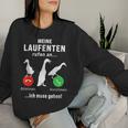 Meine Laufente Rufen An Laufentenstall Duck Breeding Sweatshirt Frauen Geschenke für Sie