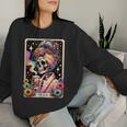 The Mom Tarot Card Messy Bun Coffee Mommy Mama Women Sweatshirt Gifts for Her