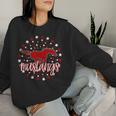 Mustangs School Spirit Football Mom Mustang Pride Teacher Women Sweatshirt Gifts for Her