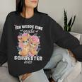 Nachwuchserkunden Ich Werde Große Schwester 2025 Sweatshirt Frauen Geschenke für Sie