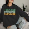 Nage Daughter Survivor Retro Sweatshirt Frauen Geschenke für Sie