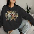 Oktoberfest Women's Cats Beer Dirndl Lederhosen Sweatshirt Frauen Geschenke für Sie