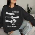 Pair Of Scissors Stone Beer Malle Jga Saufsprechen Sweatshirt Frauen Geschenke für Sie