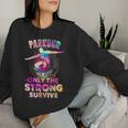 Parkour Urban Gymnast Colorful Rainbow Women Sweatshirt Regalos para ella