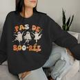 Pas De Boo-Rée Ghost Ballet Dancer Halloween Dance Teacher Women Sweatshirt Gifts for Her