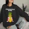Pineapple King Camicia Da Uomo Per Amanti Dell'ananas Simpatico Ananas Women Sweatshirt Regalos para ella