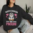 Pinguino Questa Ragazza Ama I Pinguini Women Sweatshirt Regalos para ella