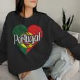 Portugal For Portuguese Heart Flag For Portugal Sweatshirt Frauen Geschenke für Sie