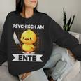 Psychisch Am Ente Duck Slogan Sweatshirt Frauen Geschenke für Sie