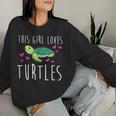 Questa Ragazza Ama Le Tartarughe Per Bambini E Bambine Con Tartarughe Marine Women Sweatshirt Regalos para ella