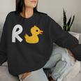 Rente Duck Pension Pension Pensioner Women's Sweatshirt Frauen Geschenke für Sie