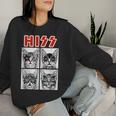 Retro Cat Rock Musik Konzertband Männer Kinder Frauen Lustige Katze Sweatshirt Frauen Geschenke für Sie