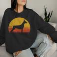 Retro Dobermann Dog Mom Dog Dadintage Doberman Women Sweatshirt Regalos para ella