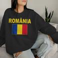 Romania Flag Romania Steagul Romaniei Romanian Flags Sweatshirt Frauen Geschenke für Sie