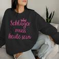 Schlager Music Costume Schlagerfan Schlager Music Party Girls Sweatshirt Frauen Geschenke für Sie