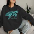 Seychelles Sea Turtle Lagoon Coral Reef Souvenir Sweatshirt Frauen Geschenke für Sie