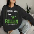 Skydive Parachute Jumping Einfach Mal Fallen Simply Fall Sweatshirt Frauen Geschenke für Sie