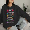 Soy Maestra De Español Spanish Teacher Bilingual Teacher Women Sweatshirt Gifts for Her