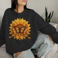 Sunflower Butterfly Floral Vintage Cool Graphic Women Sweatshirt Gifts for Her
