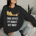 Th Geputzt Gute Nacht Giraffe Nightdress Sleep Sweatshirt Frauen Geschenke für Sie