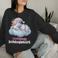 Unicorn Sleep Pyjamas Women's Girls Unicorn Sweatshirt Frauen Geschenke für Sie