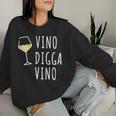 Vino Diggaino Wine Drinker Wine Alcohol Party Sweatshirt Frauen Geschenke für Sie