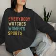 Vintage Retro Sport Lover Todos Relojes Deportes Sudadera Mujer Regalos para ella