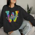 Wildcats School Spirit Tie Dye Back To School Girls Women Sweatshirt Gifts for Her