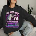 Women's Als Gott Michor 16 Jahen Krinste Er 16Th Birthday S Sweatshirt Frauen Geschenke für Sie