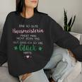 Women's Ich Hatte Glück Hausmeisterin Blue Sweatshirt Frauen Geschenke für Sie