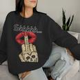 Women'sintage Retro Girl Power Tattoo Rocker Feminist Sweatshirt Frauen Geschenke für Sie