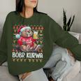 Bòbr Kurwa Christmas Jumper Polish Beer Bober Xmas Kurwa Sweatshirt Frauen Geschenke für Sie