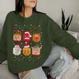 Building Brick Santa Elf Friends Christmas Boys Girls Men Women Sweatshirt Gifts for Her