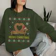 Christmas Dachshund Christmas Women's Children's Sweatshirt Frauen Geschenke für Sie