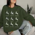 Christmas Dancer Ballet Ballerina Dance Teacher Reindeer Women Sweatshirt Gifts for Her