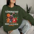 Glühweinaktivist Heben Statt Kleben Christmas Mulled Wine Sweatshirt Frauen Geschenke für Sie