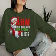 Ich Bin Nur Zum Essen Hier Christmas Women Sweatshirt Frauen Geschenke für Sie