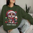 Meowy Catmas Cat Kitten Christmas Outfit Women's Christmas Sweatshirt Frauen Geschenke für Sie