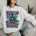 9Th Birthday Girl Boyorsicht Ich Bin 9 Jahre Sweatshirt Frauen Geschenke für Sie