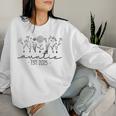 Auntie Est 2025 Promoted To Auntie 2025 Cute Aunt 2025 Women Sweatshirt Gifts for Her