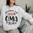 Befördert Zur Oma 2024 Oma 2024 Sweatshirt Frauen Geschenke für Sie