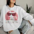 Big Sister Cool Cute Cat Sweatshirt Frauen Geschenke für Sie